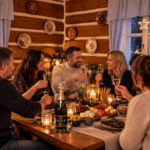 Silvestr v roubence v Krkonoších